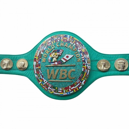 WBC EMERALD Championship Boxing Belt Genuine Leather & PU Leather Replica Adult