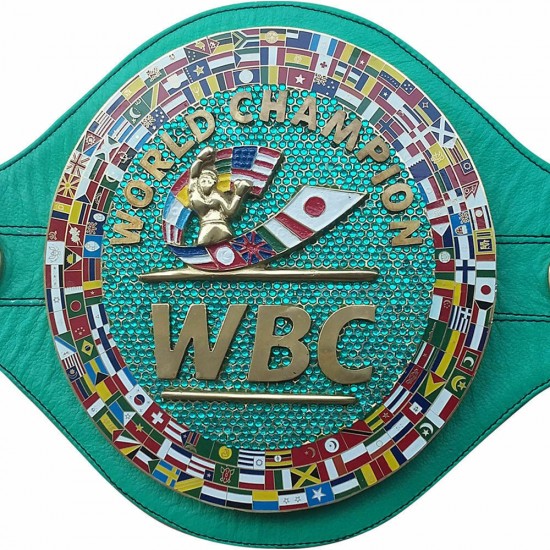 WBC EMERALD Championship Boxing Belt Genuine Leather & PU Leather Replica Adult