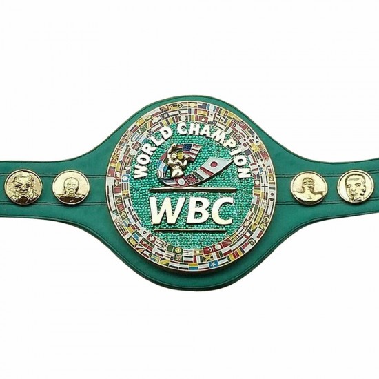 WBC EMERALD Championship Boxing Belt Genuine Leather & PU Leather Replica Adult