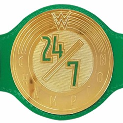 WWE 24/7 Champion Title Wrestling Belt High Quality Metal Bras Plated