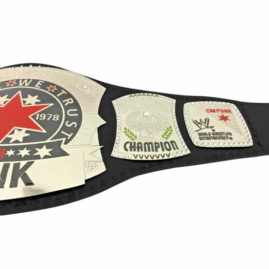 WWE CM PUNK Wrestling Championship Leather Belt