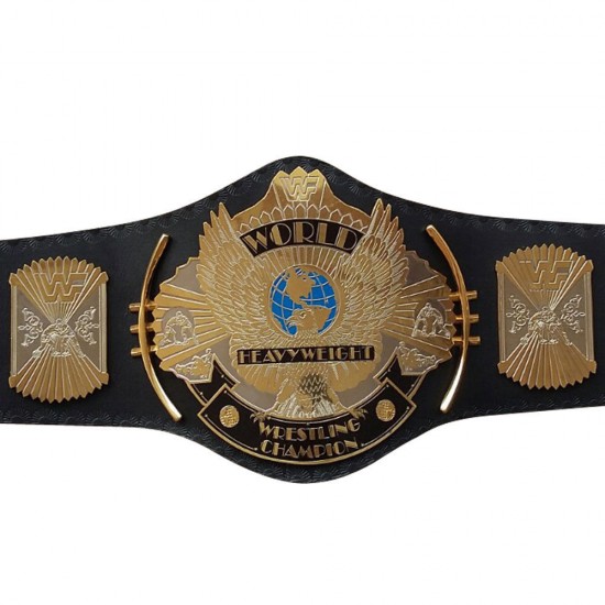 WWE WWF Dual Plated Gold Winged Eagle Wrestling Championship Brass Metal Belt