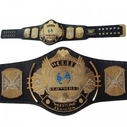 WWE WWF Dual Plated Gold Winged Eagle Wrestling Championship Brass Metal Belt