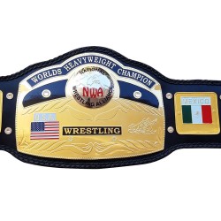 NWA Global World Heavy Weight Championship Belt Replica Adult Belt Zinc plated
