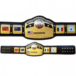 NWA Global World Heavy Weight Championship Belt Replica Adult Belt Zinc plated