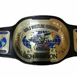 WWF INTERCONTINENTAL IC OVAL CHAMPIONSHIP REPLICA BELT BRASS METAL PLATES ADULT