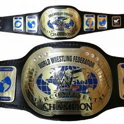 WWF INTERCONTINENTAL IC OVAL CHAMPIONSHIP REPLICA BELT BRASS METAL PLATES ADULT