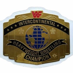 WWF Intercontinental Championship Belt Adult Brass Metal Plated Replica White