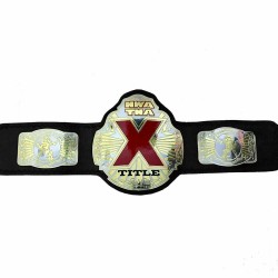 NWA TNA X Title championship wrestling belt dual plated