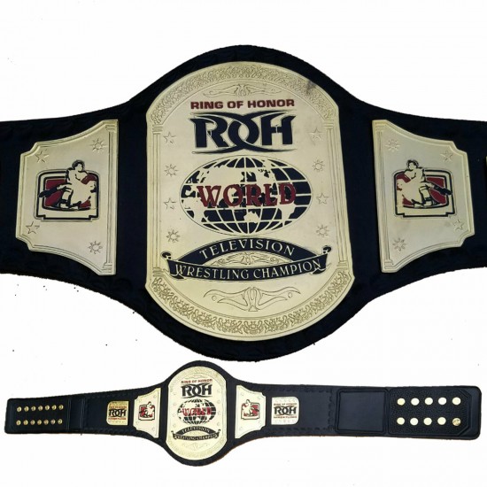 ROH Ring Of Honor World Television Wrestling Champion Belt Thick Brass Plated