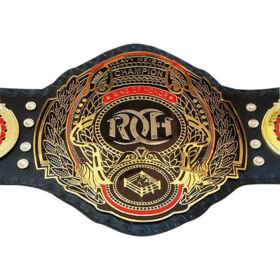 ROH Ring Of Honor World Heavyweight Championship Wrestling Belt Metal Plated