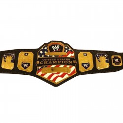 WWE United States Championship Belt Adult Replica Gold Metal Plates Brand New