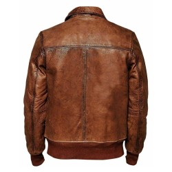 Vintage Brown Leather Jacket
